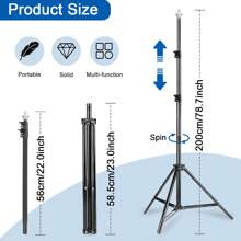 UEGOGO Fotostudio Hintergrundstativ, multifunktionales Hintergrundstativ, einstellbares tragbares Set mit Aufbewahrungstasche, großes Hintergrundstativ, 2x2 Meter hoher Hintergrund, Landschaftsrahmengerüst, geeignet für Hochzeiten, Partys, Fotografie und Veranstaltungen, Weihnachtsfeiern, Dekorationen, Weihnachtsgeschenke, Halloween