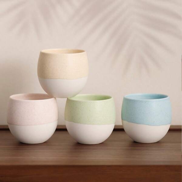 1/4 أكواب شاي سيراميكية، أكواب قهوة صغيرة بسيطة، أكواب شاي ملونة جميلة، أكواب بألوان الماكرون لشاي أسود، حليب، عصير، لاتيه، كورتادو، إسبريسو، قهوة سعودية، قهوة عربية، قهوة تركية، مشروبات، مياه، مناسبة للمنزل، المطبخ، المطعم، السكن الجامعي، الشقة، الحفلات، المناسبات، الزفاف، المناسبات، ضيافة الضيوف، عيد الميلاد، هدايا للفتيات/النساء، أدوات المائدة المطبخية