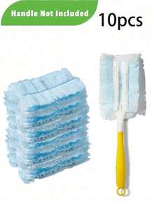 一次性集尘器补充装，静电集尘器头更换 - 轻松清除电子产品、家具、百叶窗和吊扇上的灰尘 - （不包括手柄） - 清洁用品，清洁配件