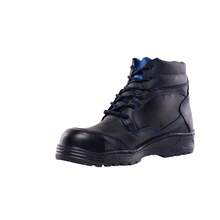 Bota Botin Calazado de Seguridad Industrial Para Hombre Dielectrica Casco de Poliamida Piel Suela Antiderrapante Tallas 25 a la 30 M091CP - Negro - Ver 4