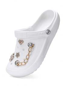 HOEASE Exclusive Stylish Lightweight Clogs, EVA Soft Sole Non-Slip Breathable And Comfortable Leisure Garden Shoes And Beach Shoes, Personalized Customized Charms, For Home And Outing, For All Seasons