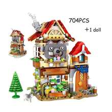 Mini Particle Building Blocks, Foldable Japanese Street Scene Assembly Ornaments, Multiple Colors To Choose From, 3D Stereo Puzzle, Desk Decoration, Adult Holiday Gifts For Men And Women Christmas Halloween Thanksgiving Gifts