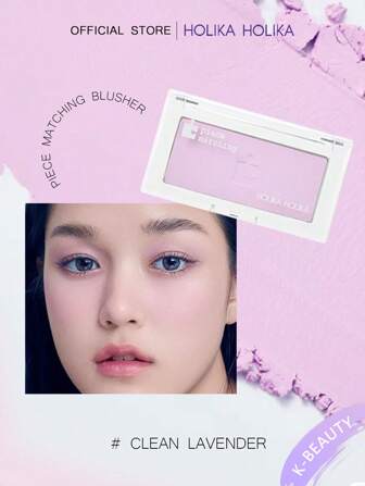 HOLIKA HOLIKA Piece Matching Blusher Clean Series #CLEAN PINK|Blush Powder With Matte Finish - Easy-To-Blend Texture|K-Beauty | Korean Makeup | 3.3g/ 0.12oz