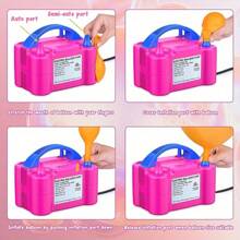 Mini Electric Balloon Pump, Portable Balloon Pump, Balloon Party Birthday Decoration Inflator (220V-240V 300w) Attention: 5-Inch Balloons Cannot Be Used