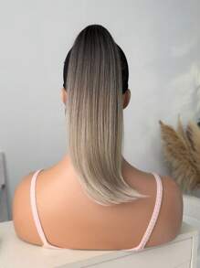 Ponytail Extension,Hair Extension Ponytail 14" Short Claw Hair Extension Synthetic Wavy Clip In Ponytail Wig Daily Fluffy Pony Tail For Women(Black Brown)