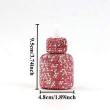 1PC, Luxury Sequin Glass Mini Dropper Bottle, Essential Oil Vials, Travel Refillable, Cosmetic Sample Containers, Liquid Perfume Bottles, Dispenser Sample Containers Home Organiser, Travel Accessories, Holiday Special Gifts