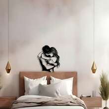 Stylish Metal Wall Art Of Lovers - Modern Wrought Iron Decor For Home, Office, And Cafes - Ideal Gifts For Festivals And Birthdays, Perfect Room Decoration, Suitable For Modern Home Decoration, Home Decoration, Room Decoration, Wall Decoration For Bedrooms, Living Rooms, Etc., Waterproof, Rust-Proof And Durable, A Great Gift Choice, Sturdy And Non-Fading, With A Century-Old Paint Process, Made Of High-Quality Materials, And Easy To Install.