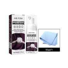 Jue-Fish Jewelry Cleaning Mousse, Watch Band Cleaning Liquid Gold Diamond Ring Jewelry Decontamination Maintenance Cleaning Agent