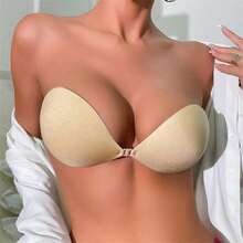 حمالة صدر لاصقة، حمالة صدر خالية من الظهر وحمالات، لدفع وإظهار الصدر خفية وبشكل جذاب، للنساء مع فساتين خالية من الظهر للاستخدام المتكرر ومع أغطية للحلمات - متعدد الألوان - مشاهدة 2