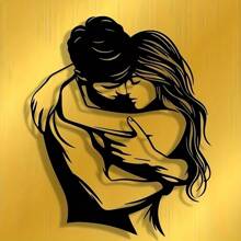 Stylish Metal Wall Art Of Lovers - Modern Wrought Iron Decor For Home, Office, And Cafes - Ideal Gifts For Festivals And Birthdays, Perfect Room Decoration, Suitable For Modern Home Decoration, Home Decoration, Room Decoration, Wall Decoration For Bedrooms, Living Rooms, Etc., Waterproof, Rust-Proof And Durable, A Great Gift Choice, Sturdy And Non-Fading, With A Century-Old Paint Process, Made Of High-Quality Materials, And Easy To Install.