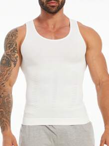 Slimming Men's Tummy Control Shapewear Underwear Vest Tank Top Belly Boobs Gynecomastia Abdomen Compression Muscle Shirts Body Shaper Undershirts Training Sports Gym Workout Fitness