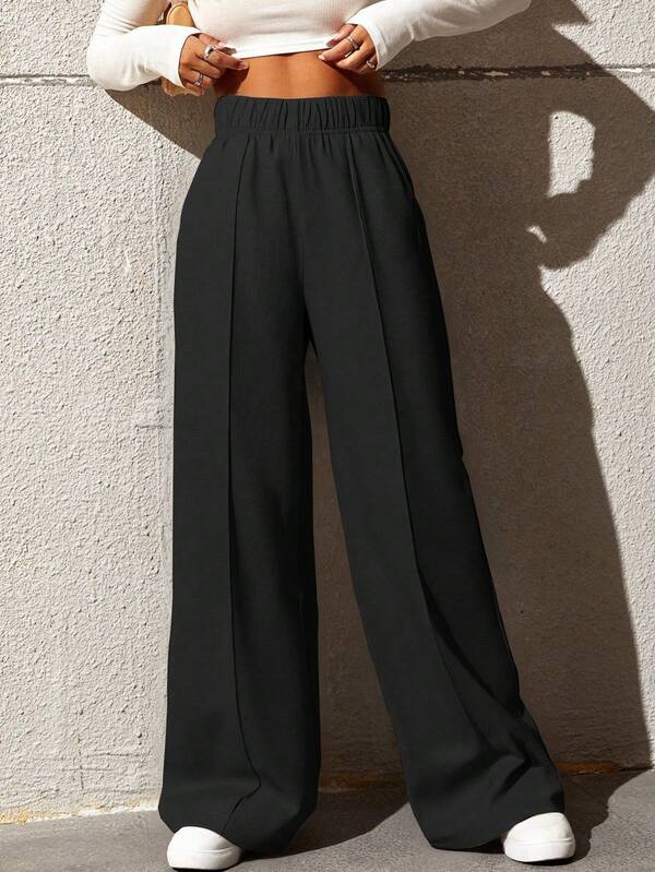 1 Stück Teenager Mädchen-Loose-Lässig-Vielseitig-Mode-Outdoor-Gerade-Bein-Hose, Herbst/Winter