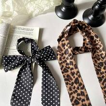 1pc New Fashionable Leopard Print Headband/Neck Scarf/Bandana, Versatile Street Style Accessory - Leopard - View 2
