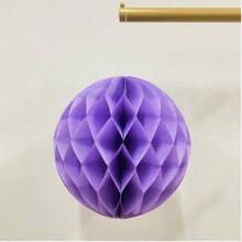 彩色蜂巢球派对装饰，婚礼场地纸花，背景墙挂饰，心形蜂巢球，节日圆球，彩色纸质蜂巢球，纸质绒球装饰 - 彩色 - 查看 26