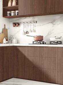 1 Roll Wood Grain Self-Adhesive Wallpaper, Heat & Oil Resistant Countertop Self-Adhesive Wallpaper, Peel And Stick Wallpaper, Suitable For Walls, Cabinets, Tables, Chairs, Rooms, Wardrobes, Etc.