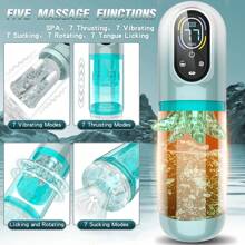 Automatic Male Masturbator Male Sex Toys, Sex Toys For Men Penis Pump With 7 Sucking & Vibrating & Thrusting & Rotating & Licking, Men Sex Toy Adult Toys Blowjob Sex Machine Pocket Pussy Stroker
