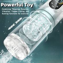 Automatic Male Masturbator Male Sex Toys, Sex Toys For Men Penis Pump With 7 Sucking & Vibrating & Thrusting & Rotating & Licking, Men Sex Toy Adult Toys Blowjob Sex Machine Pocket Pussy Stroker