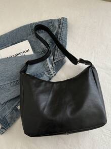 Fashionable Versatile Solid Color Casual Minimalist Crossbody Bag