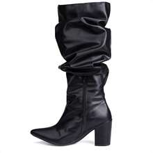 Domidona Women Fashion Boots - 黑色 - 查看 6