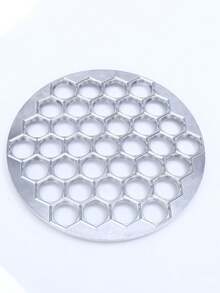 1pc Dumpling Mold, Aluminum Alloy Dumpling Maker Mold, Slouchy Person Dumpling Maker Tool, 37-Hole Dumpling Mold - Silver - View 7