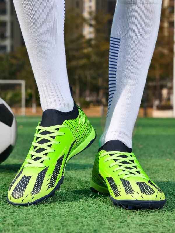 1 Pair Soccer Cleats, Spikes For Outdoor Artificial Grass, Hard Field, Indoor Training, Professional Team Sports Shoes, Football/Rugby Boots, Front Lace-Up, Non-Slip Rubber Sole, Lightweight, High-Performance, Top Professional Soccer Cleat, Factory Direct