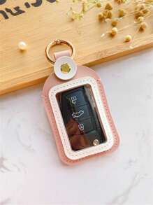 1 pieza Funda de protección para llave de coche con control remoto universal. Compacta, conveniente y fácil de llevar. Accesorio para llave de coche para mujer, mini billetera, monedero, billetera