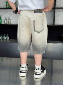 男童渐变色休闲牛仔七分裤，夏季 - 彩色 - 查看 6