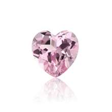 100% Sakura Pink Sapphire Loose Heart Cut Gemstone For Charms Advanced Jewelry Making Materials DIY