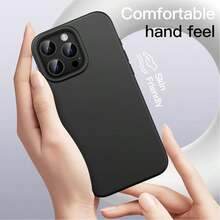 ForiPhone17/16/15/14/13/12/11 Models - Liquid Silicone Case - Ultra-Thin & Soft & Screen/Camera Protection & Shockproof & Smooth Touch & Scratch-Resistant & Microfiber Lining - 午夜綠 - 查看 2