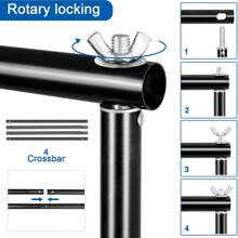 UEGOGO Fotostudio Hintergrundstativ, multifunktionales Hintergrundstativ, einstellbares tragbares Set mit Aufbewahrungstasche, großes Hintergrundstativ, 2x2 Meter hoher Hintergrund, Landschaftsrahmengerüst, geeignet für Hochzeiten, Partys, Fotografie und Veranstaltungen, Weihnachtsfeiern, Dekorationen, Weihnachtsgeschenke, Halloween