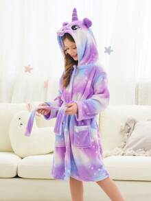 少女独角兽浴袍