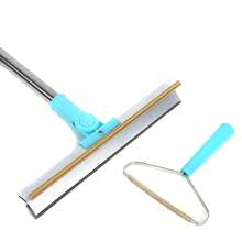 Flintronic Pet Lint Remover Carpet Scraper Tool, Carpet Rake Lint Scraper With Adjustable Long Handle, Carpet Rake Pet Hair Removercraper For Couch Rug Clothes, Dog Cat Hair Removal - Multicolor - View 10