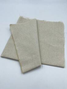 Set de 2 piezas de 50cm*50cm de tela tipo lino de colores, tela de lino liso para manualidades, tela de lino para sofá, tela de lino artesanal en múltiples colores: rosa, beige, blanco