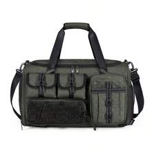 1pcOver Night Holiday Luggage Travel Duffel Bag, Large Capacity Waterproof Gym Bag, Weekend Carry-On Handbag With Dry And Wet Separation, Casual Multifunctional Portable Shoulder Bag With Shoes Compartment For Business, Vacation, Outdoor - Multicolor - View 8