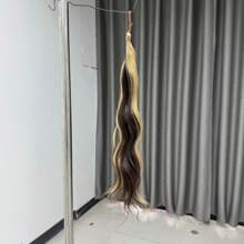 1pc Ombre Wavy Braided Ponytail Wig