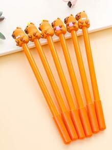 2pcs/24pcs Capybara Shaped Creative Ball-Point Pen, 0.5mm Black Ink, Ideal Gift For Back To School, Graduation, Teachers' Day, Office, School Writing