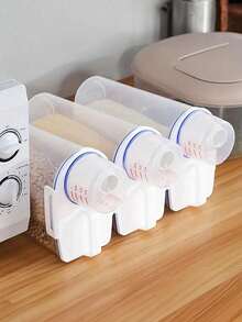 1pc Grain Storage Tank, Grain Storage Box, Grain Sealed Tank, Rice Storage Tank, Beans And Wheat Storage Tank, Household Kitchen Storage Tank, Plastic Material