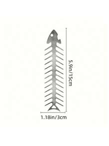 Brochettes réutilisables en acier inoxydable en forme d'arête de poisson - Bâtonnets de cuisson et de grillage pour l'extérieur, idéaux pour le bœuf, le porc, les crevettes, le poulet, les légumes et les fruits de mer. Outils de cuisine essentiels pour le grillage, accessoires de grillage d'extérieur