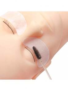 100支一次性睫毛夹套装，含收纳盒，水晶金手柄黑色刷头，睫毛嫁接化妆工具套装 - 彩色 - 查看 8