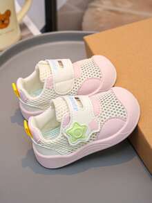 2025 Spring/Summer New Baby Girl Toddler Shoes, Anti-Slip Durable Mesh Baby Shoes, Breathable Infant Shoes - Pink - View 6