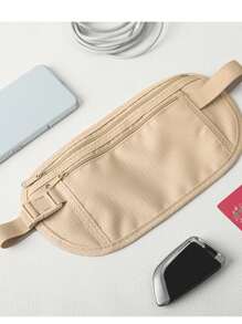 Travel Money Belt - Slim Passport Holder RFID Blocking Travel Pouch To Protect Cash, Credit Cards And Travel Documents Storage Bag