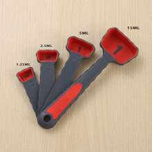 Juego de 3 piezas que incluye: Embudo de enlatado para frascos anchos y regulares, Cuchara medidora con escala, Embudos de boca ancha Set de 3, Grandes para tarros Mason, Accesorios de cocina de silicona plegables para transferir mermelada, jugo, especias y aceite
