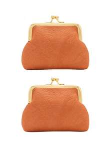 1个复古零钱包，女士短款钱包，糖果色搭扣零钱包，精致便携，旅行、居家收纳、旅行必备、宿舍用品、婚礼新娘礼物、母亲节礼物、闺蜜礼物、生日礼物、纪念品