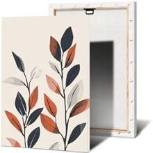 1pc/3PCS Wall Arts Posters Modern Minimalist Botanical Suitable For Residential And Dormitory Walls, Living Room And Bar Decoration, Dining Room Or Bathroom, Room Decoration, Frameless High-Quality, Indoor/Outdoor Canvas Art, Frameless/Framed Canvas Art Frameless