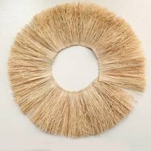 1m natürliche Raffiabast Stroh Quasten Gras Girlande Ornament Hochzeit Party Wohnzimmer Schlafzimmer Hintergrund Dekorationen