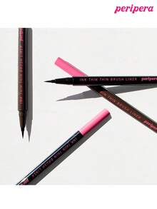 Peripera K-Beauty Ink Thin Thin Brush Liner 0.12mm 细液体眼线笔，眼线笔，颜色浓郁，墨水流动顺滑，速干，防水防汗，日常彩妆，韩妆 - #01 Black Noir(new) - 查看 7