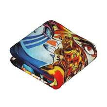 Rengoku , Your Heart Ablaze , Demon Slay , Gift Him, Gift Her, Uni , Anime Gifts Fce Blanket Travel Blanket Er Soft Drat Painting Blanket Upscayl Mm - Picture Color - View 3