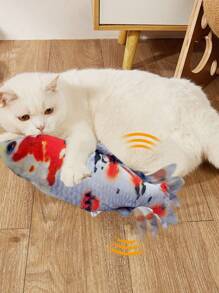 1 pieza Juguete eléctrico de pez flácido para gatos, práctico y multifuncional