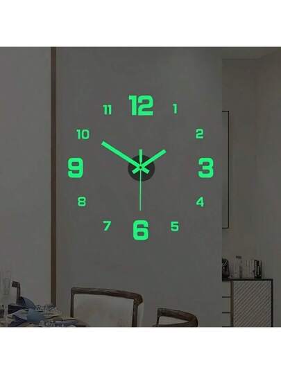 1pc Acrylic Silent Clock, Personalized Digital Klok Wand Home ation, Study, Living Room, Bedroom, Office, School, Festival ation Stickers,Home ,Room Birthday Graduation Bedroom Dormitory Back To School view 2