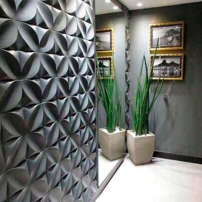 KIT 100 PLACAS PVC 3D REVESTIMENTO PARA PAREDE QUARTO SALA COZINHA